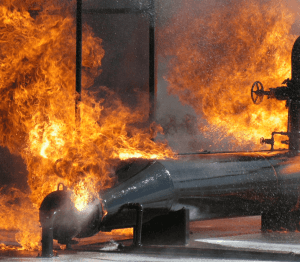 oil field accident - pipeline explosion